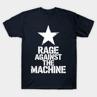 STAR RAGE AGAINST - WHITE STAR T-Shirt